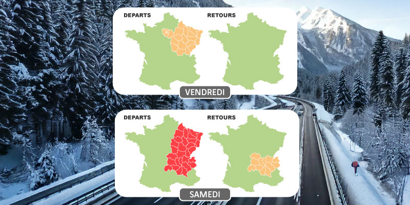 illustration de Premier chassé-croisé dans les Alpes : bouchons attendus vers les stations de ski