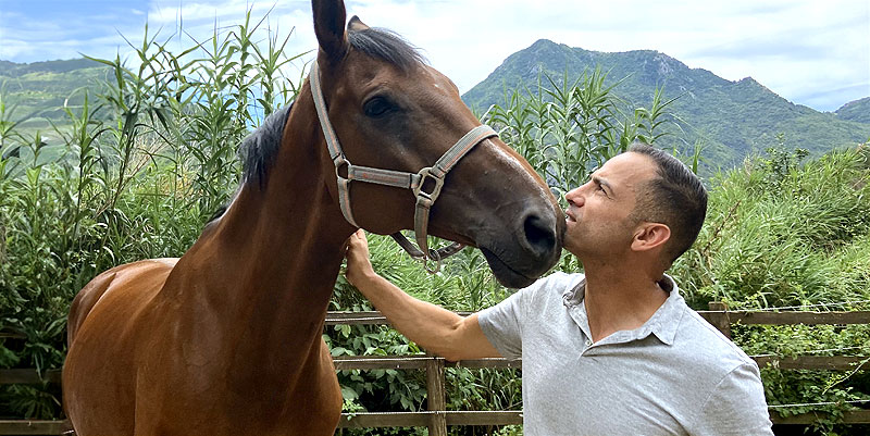 illustration de Alexandre Ayache au galop vers les J.O