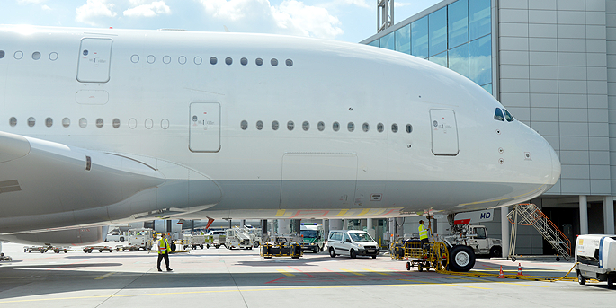 illustration de Visite de l'Airbus A380
