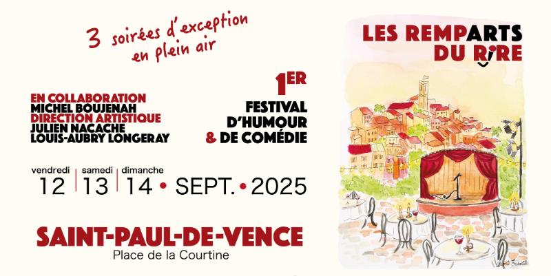 Les Remp'Arts du Rire, nouveau festival vençois dédié à l'humour