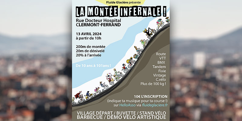 illustration de 1ere édition de la ''Montée infernale'' à Clermont-Ferrand