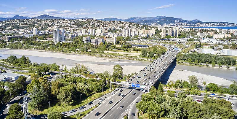 illustration de A8 Nice Ouest fermé pour le marathon