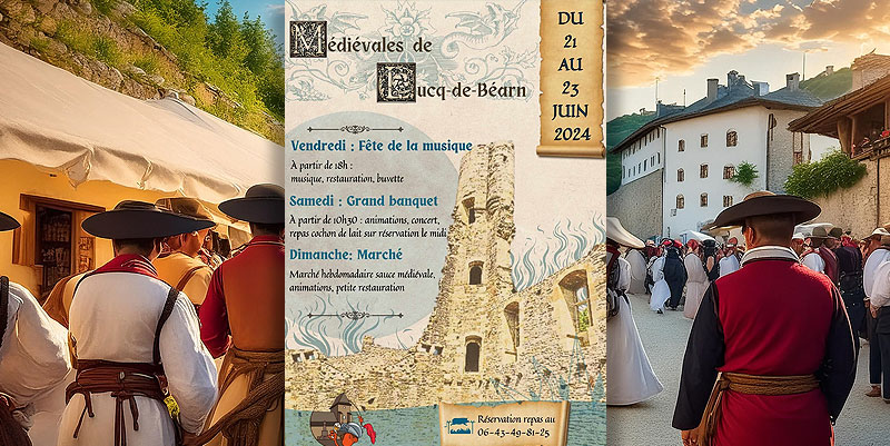 illustration de ''Médiévales de Lucq-de-Béarn''' : retour au temps des chevaliers