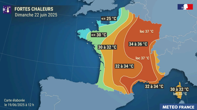 illustration de 38° : l’ouest et le centre-est en alerte orange dès ce vendredi pour une canicule précoce