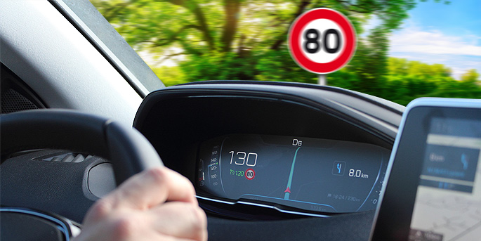 illustration de 80 km/h sur route : attention aux excès !