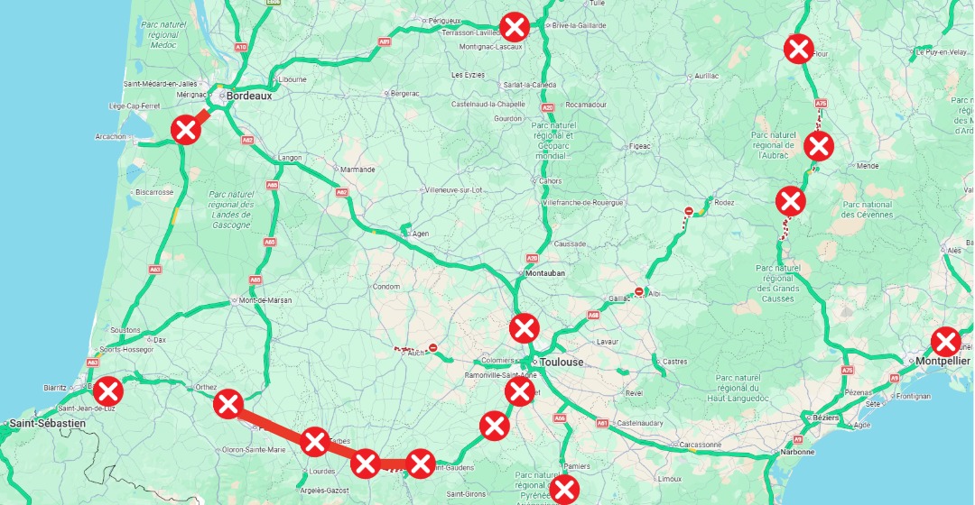 Manifestations d’agriculteurs sur A63-A64-A709-A75-RN20 : Où en est-on ce lundi midi ?