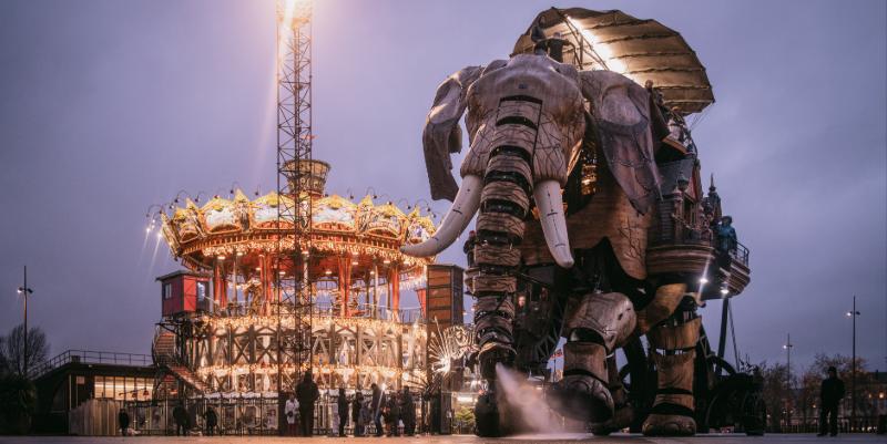 illustration de Noël à Nantes : araignée géante et autres merveilles mécaniques aux machines de l’île