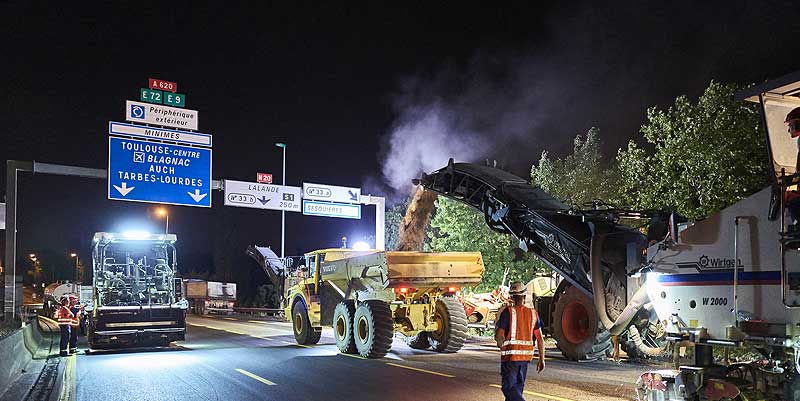 illustration de A68 Fermeture Toulouse
