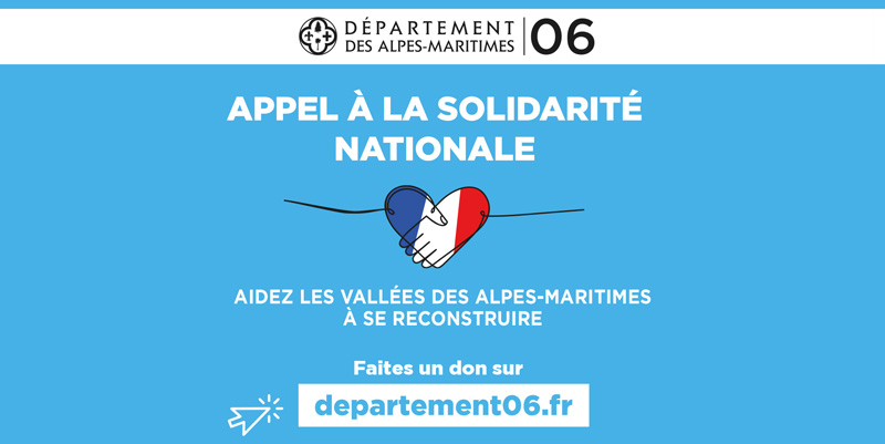 illustration de Solidarité pour les sinistrés des Alpes-Maritimes