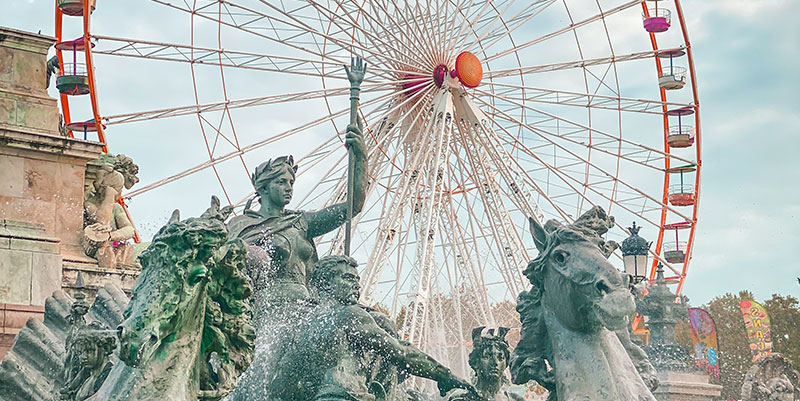 illustration de La Foire aux plaisirs s’installe sur la Place des Quinconces de Bordeaux
