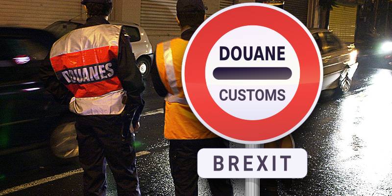 illustration de Brexit, nouvelle frontière et formalités douanières