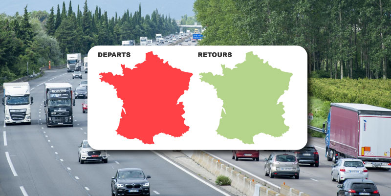 illustration de Samedi 6 juillet rouge sur les routes : nos conseils pour éviter les bouchons