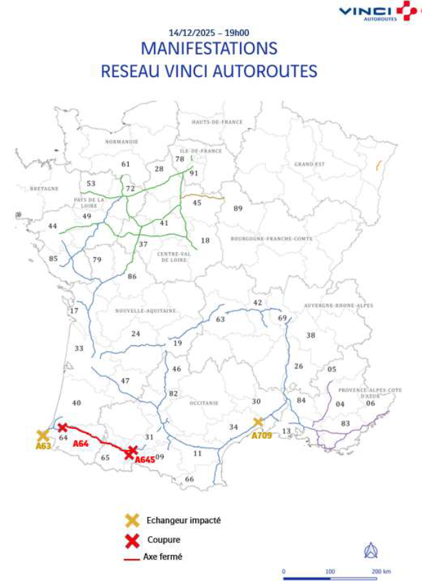 Manifestations d'agriculteurs : de nouveaux blocages sur l'autoroute ce lundi ?