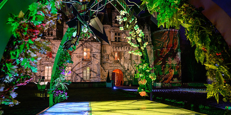 illustration de Le château de Maintenon en pleine lumière