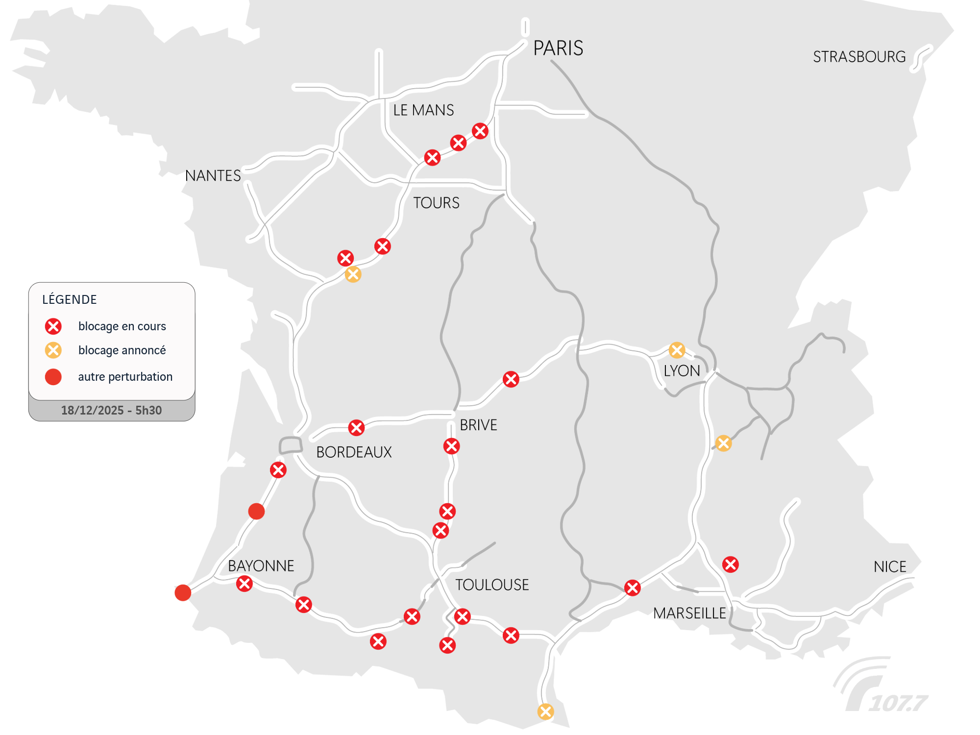 Carte des manifestations : comment éviter les blocages des agriculteurs ce jeudi matin ?