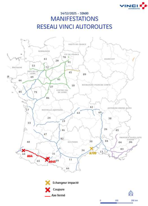 Manifestations : quelles sont les autoroutes bloquées et les difficultés ce dimanche ?