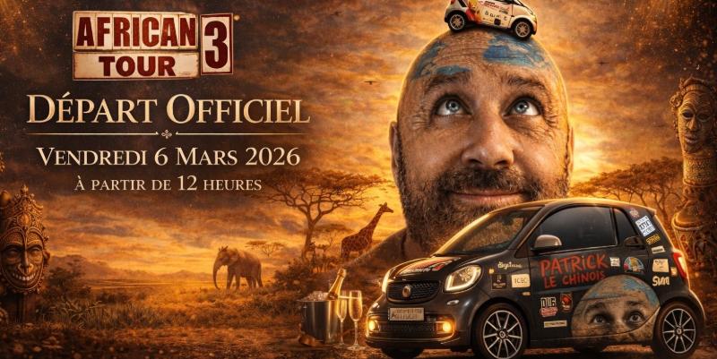 Patrick le Chinois repart en Afrique au volant de sa Smart ce vendredi