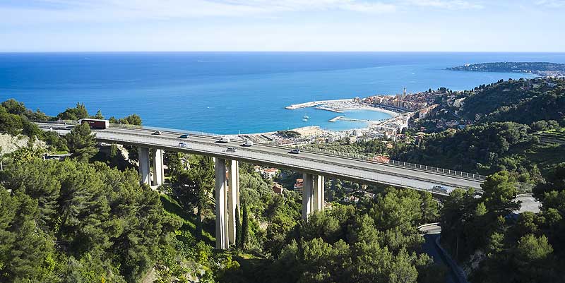A8 Fermeture Roquebrune-Cap-Martin et Menton