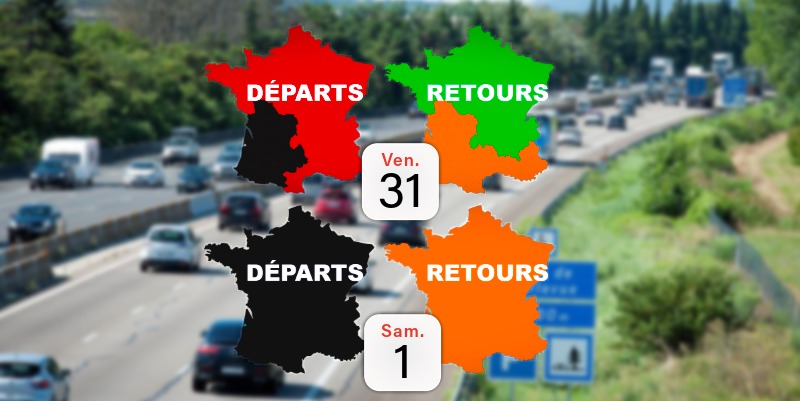 Comment éviter les bouchons du premier grand chassé-croisé de l’été 2026 du 31 juillet au 2 août ? 