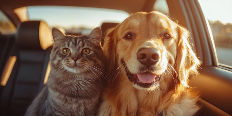 Sécurité en voiture : comment transporter vos chiens et chats durant les vacances ?