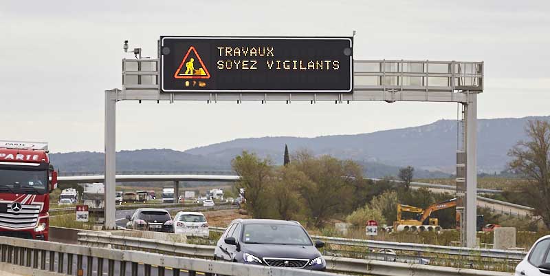 illustration de A7/A9 Fermeture Orange-Centre N°21