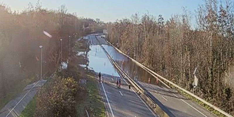 Nantes : le périphérique inondé depuis plus de 10 jours est toujours coupé ce mardi soir
