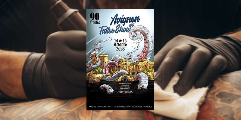 illustration de Avignon a le tatouage dans la peau