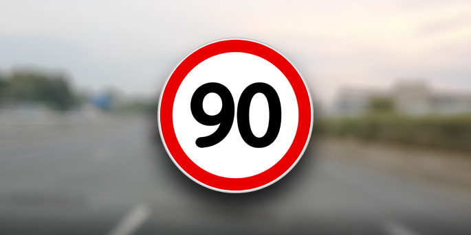 illustration de L'A8 limitée à 90km/h entre Cagnes et Nice