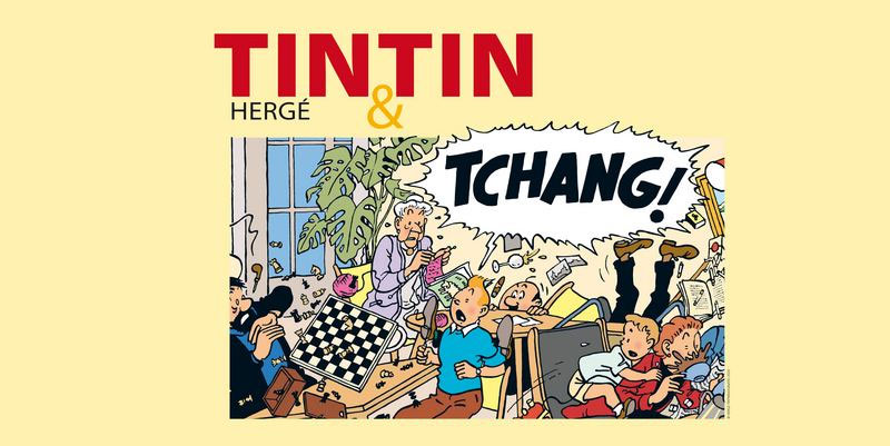 illustration de ''Tintin, Hergé et Tchang'' à Nice