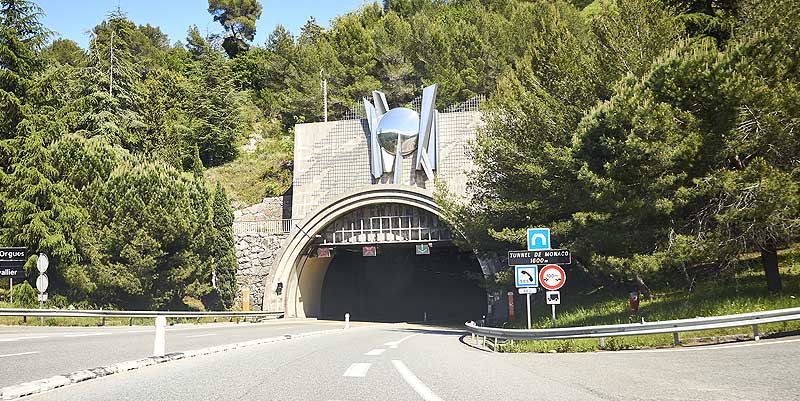 A500 fermeture tunnel de Monaco
