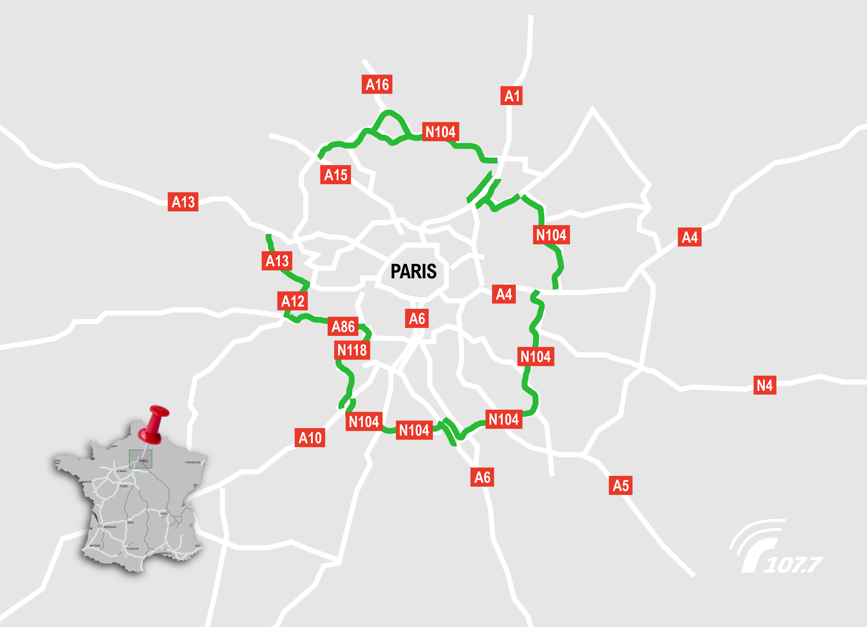 Carte. Île-de-France : les poids lourds invités à contourner Paris face au pic d’ozone
