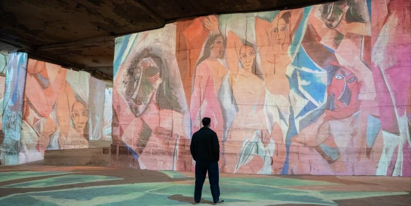 Picasso et Frida Kahlo projetés aux Carrières des Lumières