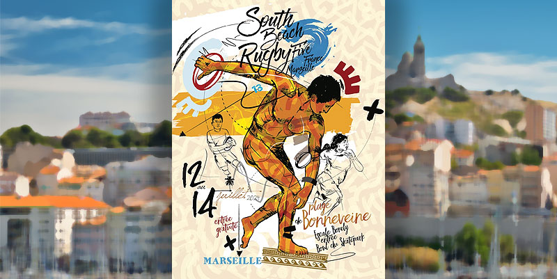 illustration de Plongez dans l'univers du Beach Rugby Five à Marseille