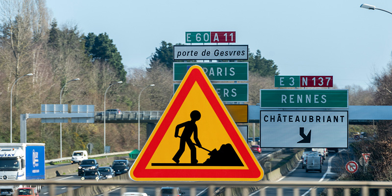 illustration de Travaux sur l'A11 au nord de Nantes