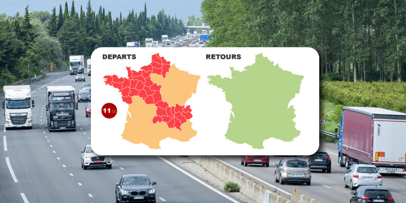 Conseils et itinéraires pour éviter les bouchons des vacances ce samedi 13 juillet