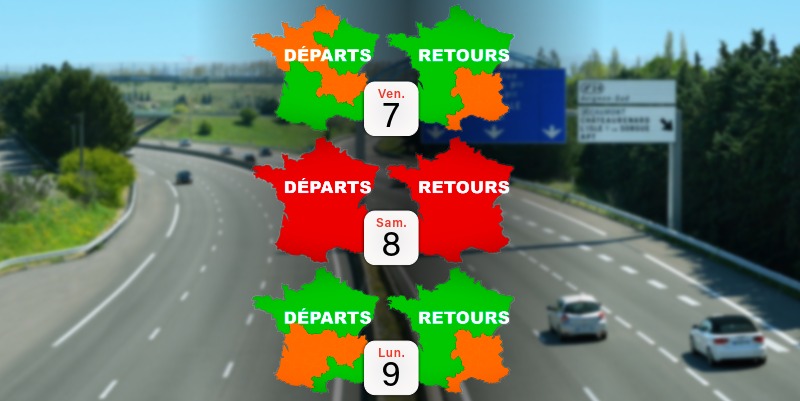 2ᵉ chassé-croisé : Quand faut-il partir pour éviter les bouchons du vendredi 7 au lundi 10 août ?