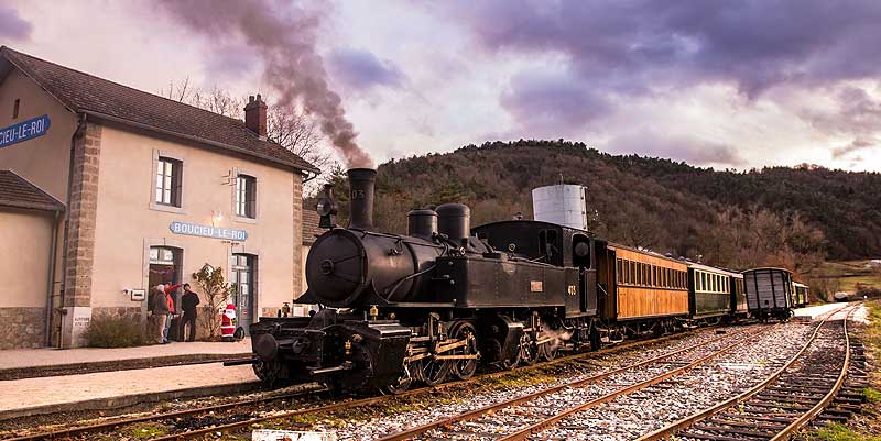 illustration de Le train insolite de Noël en Ardèche