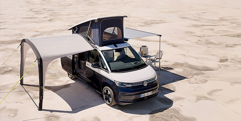 illustration de En attendant les vacances, Volkswagen présente son nouveau Van California 