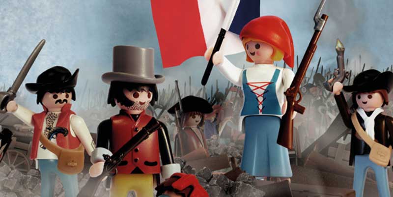 illustration de L’art vu par les Playmobil à Nice