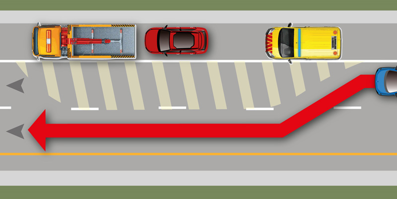 illustration de Les corridors de sécurité sur la route