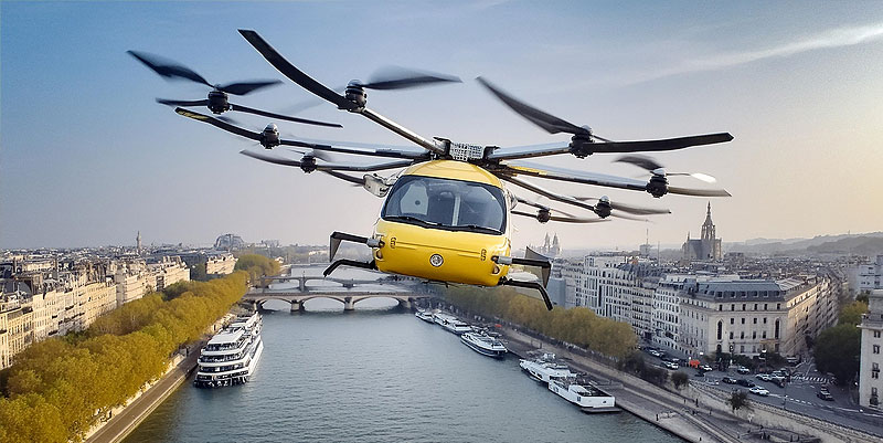 illustration de Taxi volant pour les JO de Paris : une solution durable ou un privilège pour ultra-riche ?