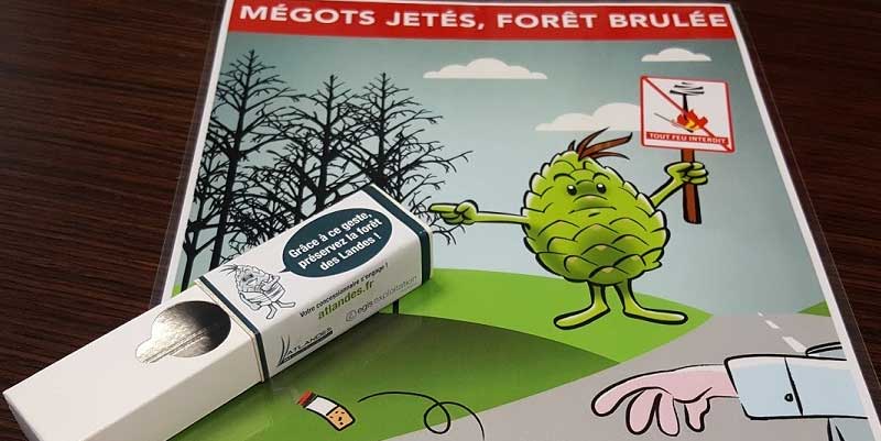 illustration de Pas de déchets par la fenêtre