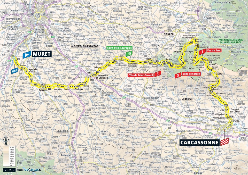 Tour de France 2025 : circulation difficile à Carcassonne ce dimanche 20 juillet
