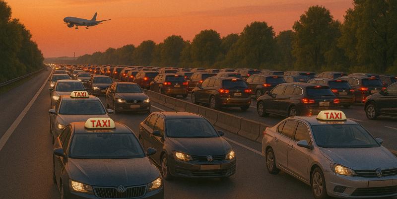 illustration de Grève des taxis à Toulouse : périphérique et aéroport fortement perturbés lundi 19 mai
