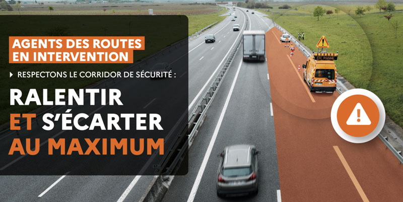 illustration de Sécurité des agents routiers : action de sensibilisation sur l'aire de Lançon-de-Provence