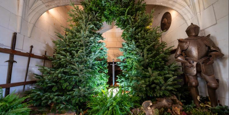 Amboise : Des sapins humanisés investissent le château