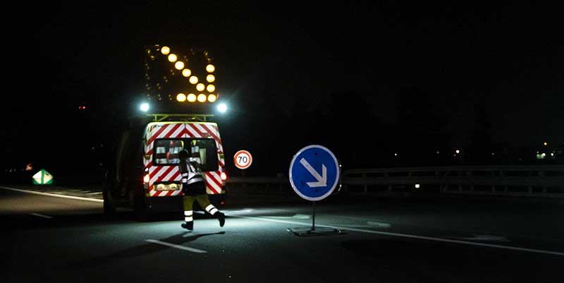 illustration de A89 Fermeture des tunnels