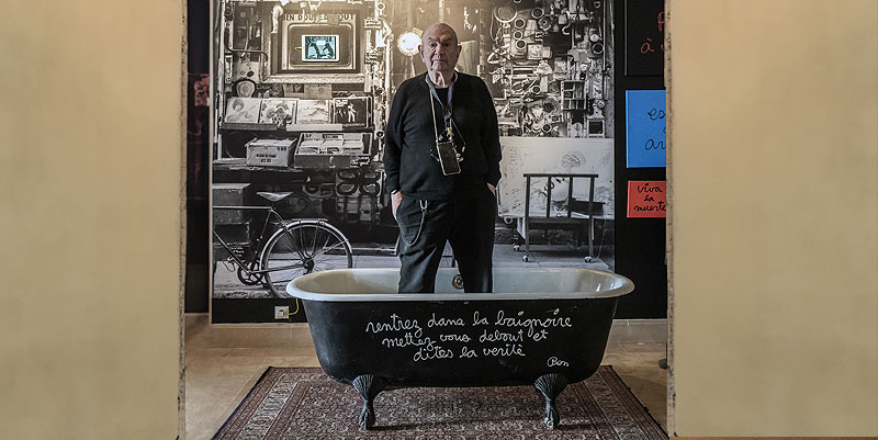 Grande carte blanche à Ben au musée d'Art Naïf Anatole Jakosky de Nice