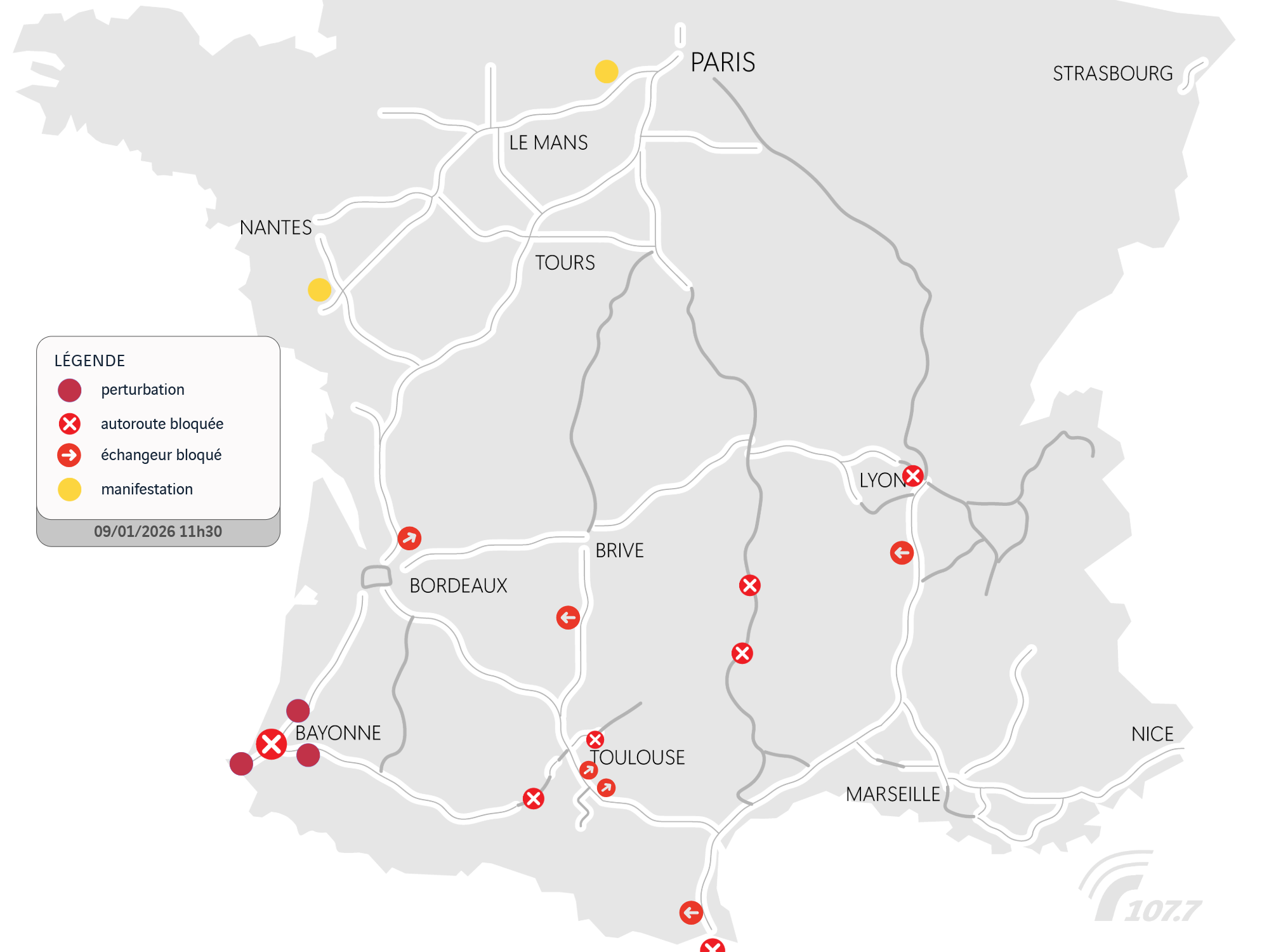 Carte. Nouvelles manifestations agricoles : des blocages en plus ce vendredi midi
