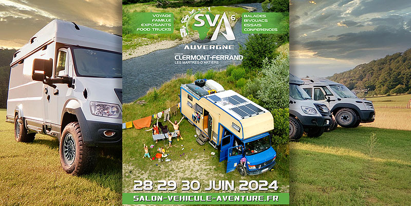 Le Salon Véhicule Aventure aux Martres d'Artières à vivre jusqu'à dimanche avec le 107.7